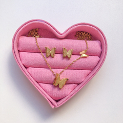 Conjunto de Colar e Brinco Borboleta Dourado na internet