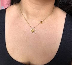 Conjunto de Colar e Brinco Borboleta Dourado - loja online