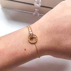 Pulseira Números Romanos Dourado - Lana Izidoro Moda e Acessórios