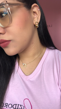 Colar Números Romanos Dourado - loja online