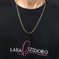 Corrente Masculina Fígaro Dourada - comprar online