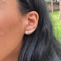 Brinco Ear Cuff Flores - comprar online