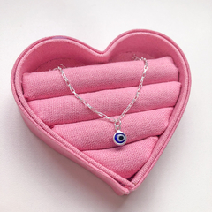 Pulseira Veneziana Alongada com Pingente de Olho Grego