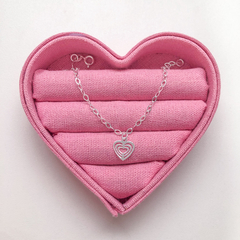 Pulseira Elos com Pingente de Coração - comprar online