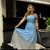 Imagem do Vestido longo alça com laise na barra