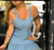 Vestido longo alça com laise na barra