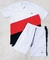 CONJUNTO LACOSTE BRANCO/VERMELHO/PRETO