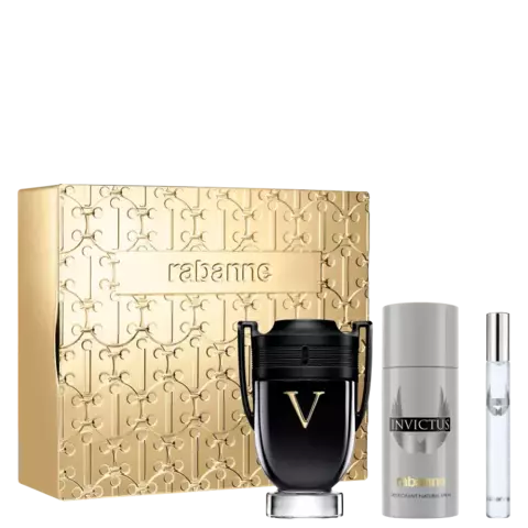 Rabanne Kit Invictus Victory Edp 100ml + Deo 150ml + Travel Size 10ml - comprar online