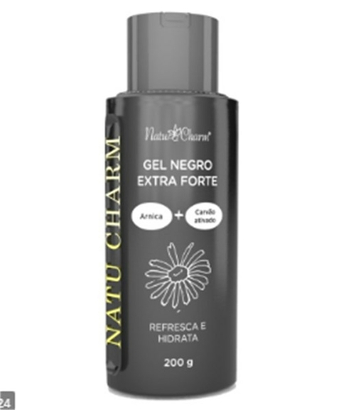 GEL NEGRO EXTRA FORTE 200G NATU CHARM