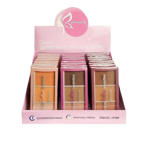 PALETA DE CONTORNO TRICOLOR DHERMOSA 1UND