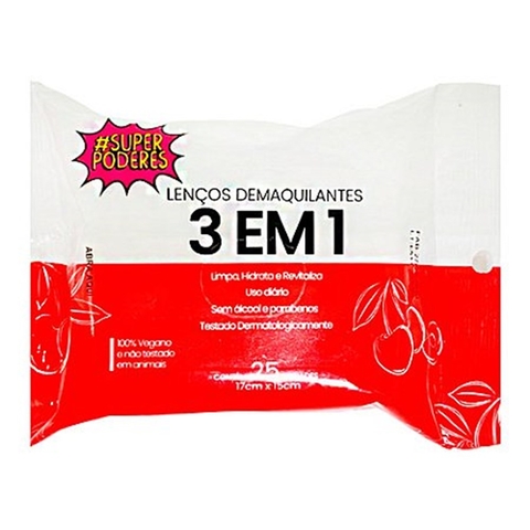 LENCO DEMAQUILANTE 3 EM 1 SUPER PODERES