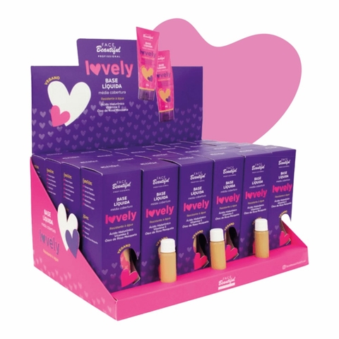 BASE LIQUIDA MEDIA COBERTURA 30ML LOVELY COR ESCURA