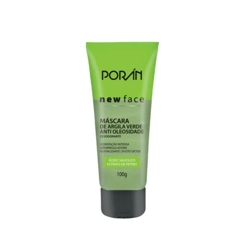 MASCARA ARGILA VERDE ANTI OLEOSIDADE NEW FACE PORAN