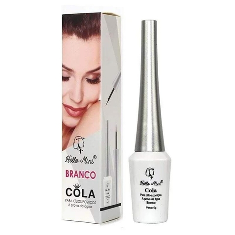 COLA PARA CILIOS POSTIÇO (BRANCO) HELLO MINI