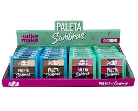 PALETA DE SOMBRAS 9 CORES WIKE MAKE