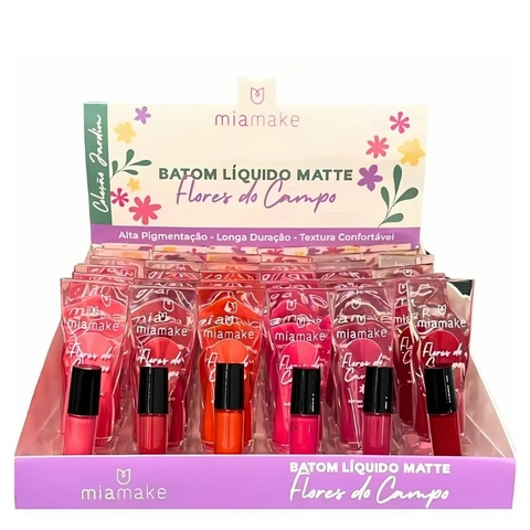 BATOM LIQUIDO MATTE FLORES DO CAMPO MIA MAKE