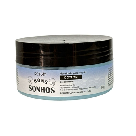 HIDRATANTE PARA OS PES BONS SONHOS COTTON 150G PORAN