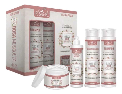 KIT 4 ITENS OLEO DE ROSA MOSQUETA BELKIT