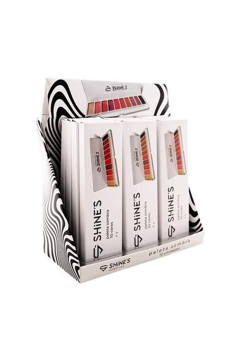PALETA DE SOMBRAS 10 CORES SHINE'S