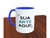Caneca Polímero com interior e alça colorida na internet