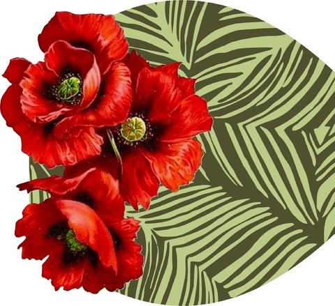 Jogo americano flor
