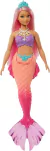 Barbie Dreamtopia - Muñeca de sirena con cuerpo curvo, pelo rosa, cola degradada rosa y accesorio para tiara