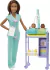 Muñeca y juego de bebé, tema de médico con muñeca morena, 2 muñecas de bebé, muebles y accesorios