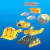 MEGA BLOKS Paw Patrol - Vehículo de construcción de bloques de construcción para niños pequeños, camión de construcción de Rubble's City con 17 piezas - PEKE
