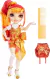 Rainbow High Junior High Edición Especial Laurel De'Vious – Muñeca de moda posable roja y naranja de 9 pulgadas con accesorios y mochila suave de aper - PEKE