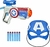Nerf Marvel Avengers Capitán América Blaster y juego de máscara para niños a partir de 5 años - PEKE