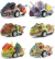 6 Coches de juguete de dinosaurio se arrastran para atras y corren solos