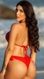 TOP CORTININHA CALCINHA F.D BANANINHA VENICE VERMELHO - comprar online