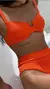 Biquíni Sofia Calcinha Fio Duplo Sukini Canelado Laranja na internet