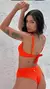 Biquíni Sofia Calcinha Fio Duplo Sukini Canelado Laranja - Belazary Atacado | Moda Praia, Casual, Beach & Resort Wear