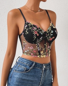 conjunto de corset bordado - comprar online
