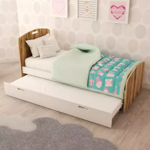 Carro cama simple estilo Nórdico