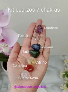 Kit 7 cuarzos + Manilla Amuleto - comprar online
