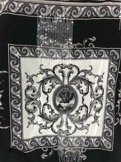 Top negro y gris de punto de malla - Trapos_pg