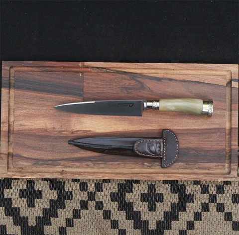 Cuchillo cabo asta de vaca y alpaca