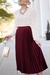 Falda plisada (bordo)