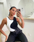 Body Regata Feminino Tendência Listrado Bicolor na internet