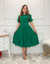Vestido Feminino Social Moda Evangélica Comportado Com Cinto - loja online