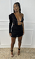 Vestido Feminino Cetim Manga Bufante Biquíni Moda Blogueira - loja online
