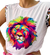 Kit Tal Mãe Tal Filha T-shirts Leão Onça Arco-íris Feminina - comprar online