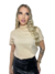 Blusa T-shirt Feminina Algodão Gola Alta - comprar online