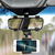 Espelho retrovisor do carro 360 ° rotary titular do telefone sol viseira monta na internet