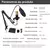 Microfone Condensador, Kit Microfone Condensador com Placa de Som e Braço Articulado