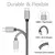 Cabo usb tipo c de nylon trançado, 1m 2m 3m, cabo usb c, sincronização de dad na internet