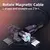 Imagem do Cabo magnético ausu 3m 540, carregador magnético giratório, micro usb tipo c,