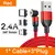 Cabo magnético ausu 3m 540, carregador magnético giratório, micro usb tipo c, na internet